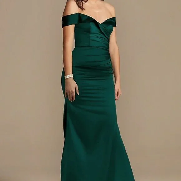 mermaid dress outfit V Neck Mermaid Dress Classy Long Sleeve Evening Gown
